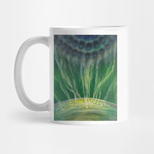 Oil painting - Forces of Nature (Green) 2017 18"x22" Mug